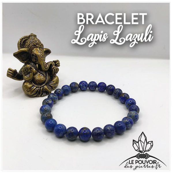bracelet lapis lazuli signification vertus bracelet lapis lazuli veritable perles 01b 1